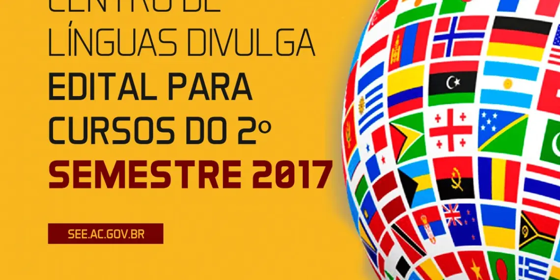 Centro de Línguas divulga edital para cursos do segundo semestre 1 Centro de Línguas divulga edital para cursos do segundo semestre