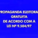 Termina amanhã a propaganda eleitoral gratuita no rádio e TV