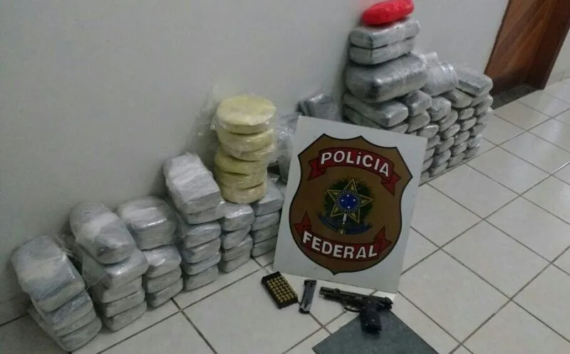Polícia Federal apreende quase 96 kg de maconha e cocaína em Cruzeiro do Sul