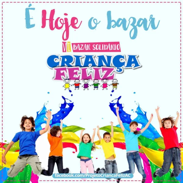 Projeto ‘Criança Feliz’ promove bazar solidário neste sábado