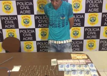 Polícia Civil fecha ‘boca de fumo’ e prende acusado de tráfico de drogas em flagrante