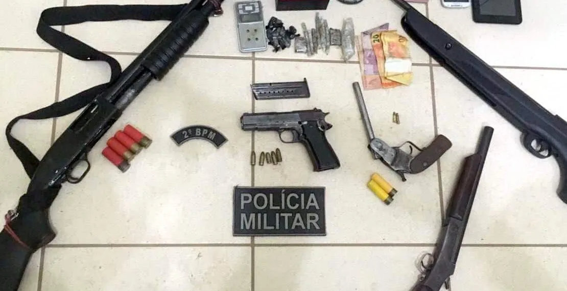 Polícia Militar apreende quatro armas de fogo no Segundo Distrito da Capital