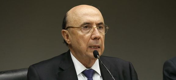 Brasília – O ministro da Fazenda, Henrique Meirelles, durante coletiva sobre meta de inflação (Antônio Cruz/Agência Brasil)