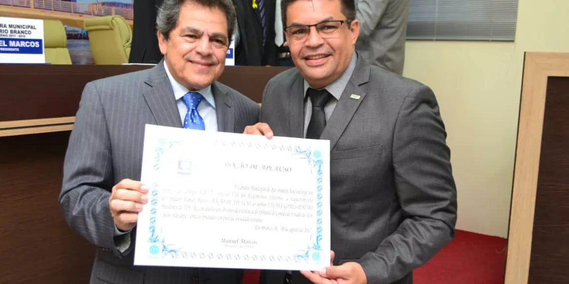 Câmara de Rio Branco homenageia TCE com Moção de Aplauso
