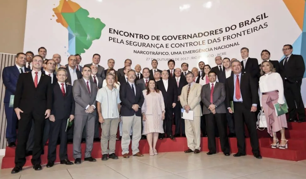 Governadores do Brasil se reúnem para debater segurança e controle das fronteiras