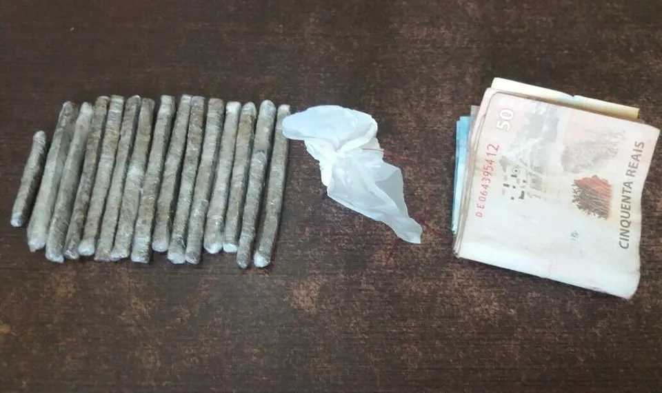 Após abordagem de rotina, Polícia Militar prende homem por tráfico de drogas