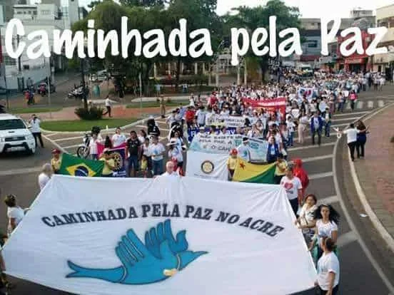 Rotary realiza 3ª Caminhada pela Paz no Acre na quinta