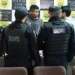 Matheus Silva, mais conhecido como Choroco, conversou com o delegado Rêmulo Diniz e policiais do Bope - FOTO ALINE NASCIMENTO G1 AC