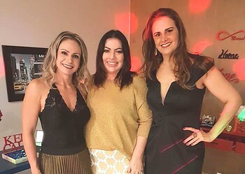 As sócias Roberta Lima, Anamaria Aagão e Patrícia rDossa