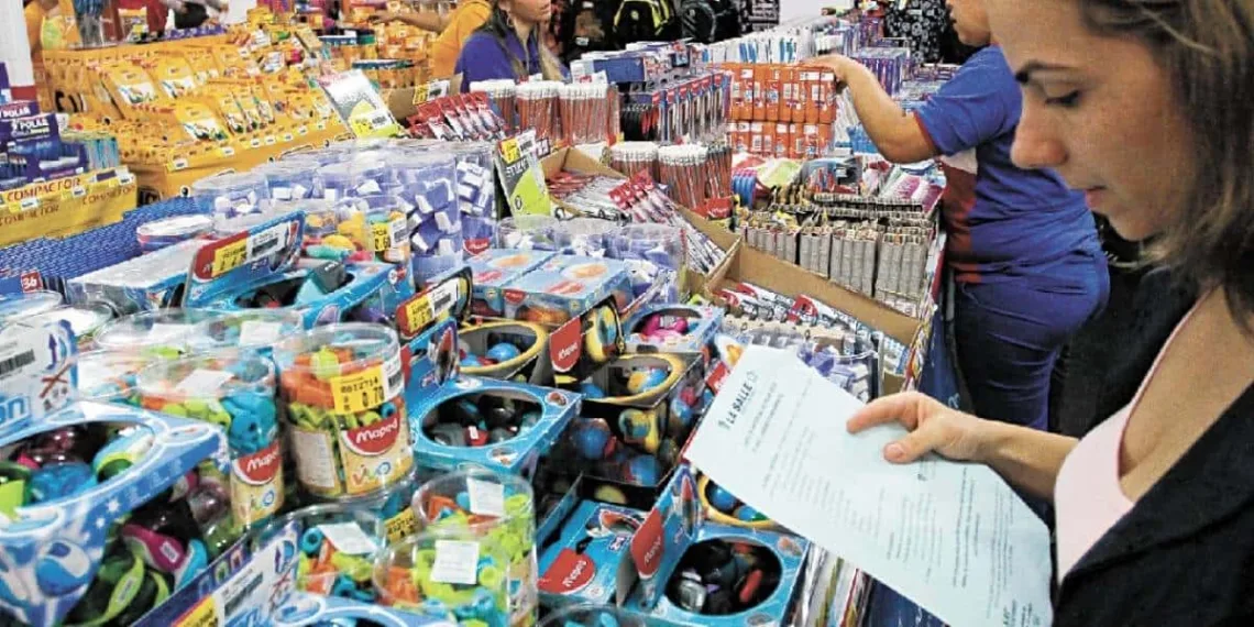 Pais iniciam saga para compra do material escolar