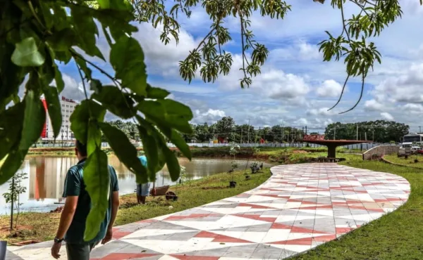 Governo inicia projeto de arborização e paisagismo do entorno do Lago do Amor