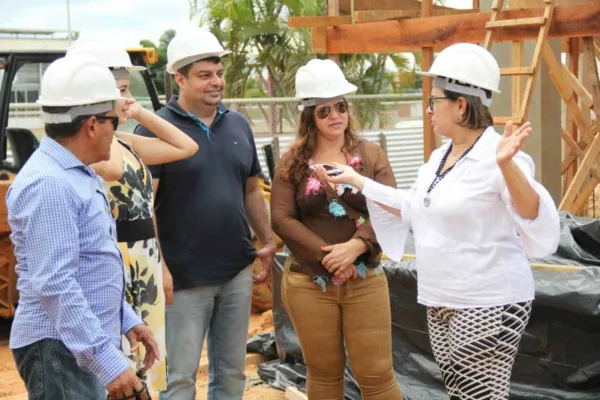 Presidente da Fieac em exercício visita obras do Sesi 1 Presidente da Fieac em exercício visita obras do Sesi