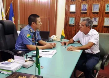 Jorge Viana e novo Comandante da PM falam de ação coordenada para combate à violência
