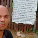 Professor tem casa invadida e deixa recado para ladrão em cartaz: ‘não tenho dinheiro pra comprar o que o senhor me roubou’