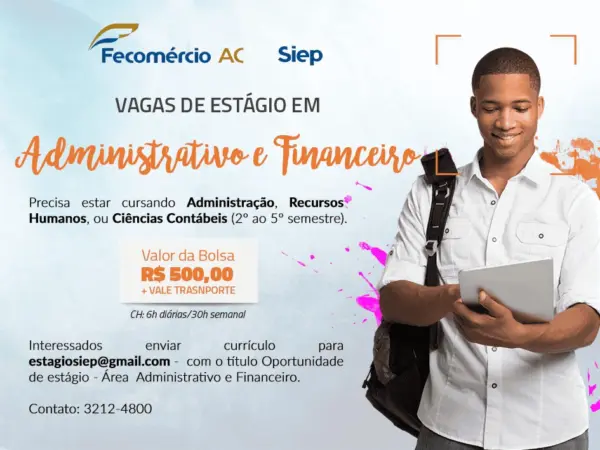 Senac: matrículas abertas para cursos em Rio Branco, Cruzeiro do Sul e Feijó 1 Senac: matrículas abertas para cursos em Rio Branco, Cruzeiro do Sul e Feijó