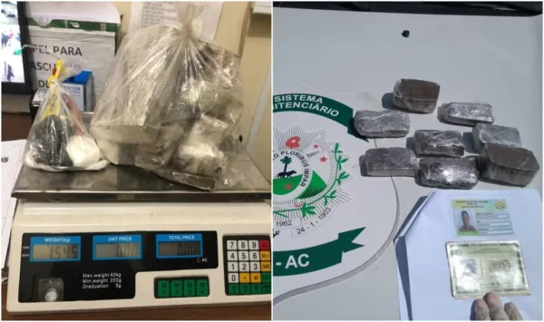 Duas mulheres são presas tentando entrar com mais de 2kg de maconha em presídio de Rio Branco