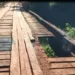 Ponte sobre o Igarapé Redenção é parcialmente incendiada em Rio Branco