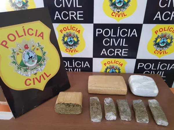 Polícia Civil apreende 2,843 kg de maconha em Cruzeiro do Sul