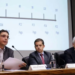 O chefe da Assessoria Especial do Ministério da Fazenda, Marcos Mendes; os secretários do Ministério do Planejamento, Gleisson Cardoso Rubin, Receita Federal, Jorge Rachid; de Orçamento Federal do Ministério do Planejamento, George Soares, durante anuncio das medidas fiscais adotadas para compensar as perdas com a redução do preço do óleo diesel nas bombas