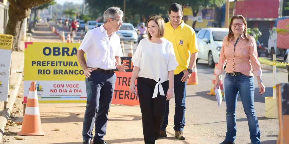 Prefeita Socorro Neri e Jorge Viana lançam programa de revitalização e modernização de ciclovias em Rio Branco