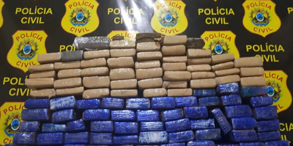 Polícia Civil apreende 150 quilos de maconha em Rio Branco