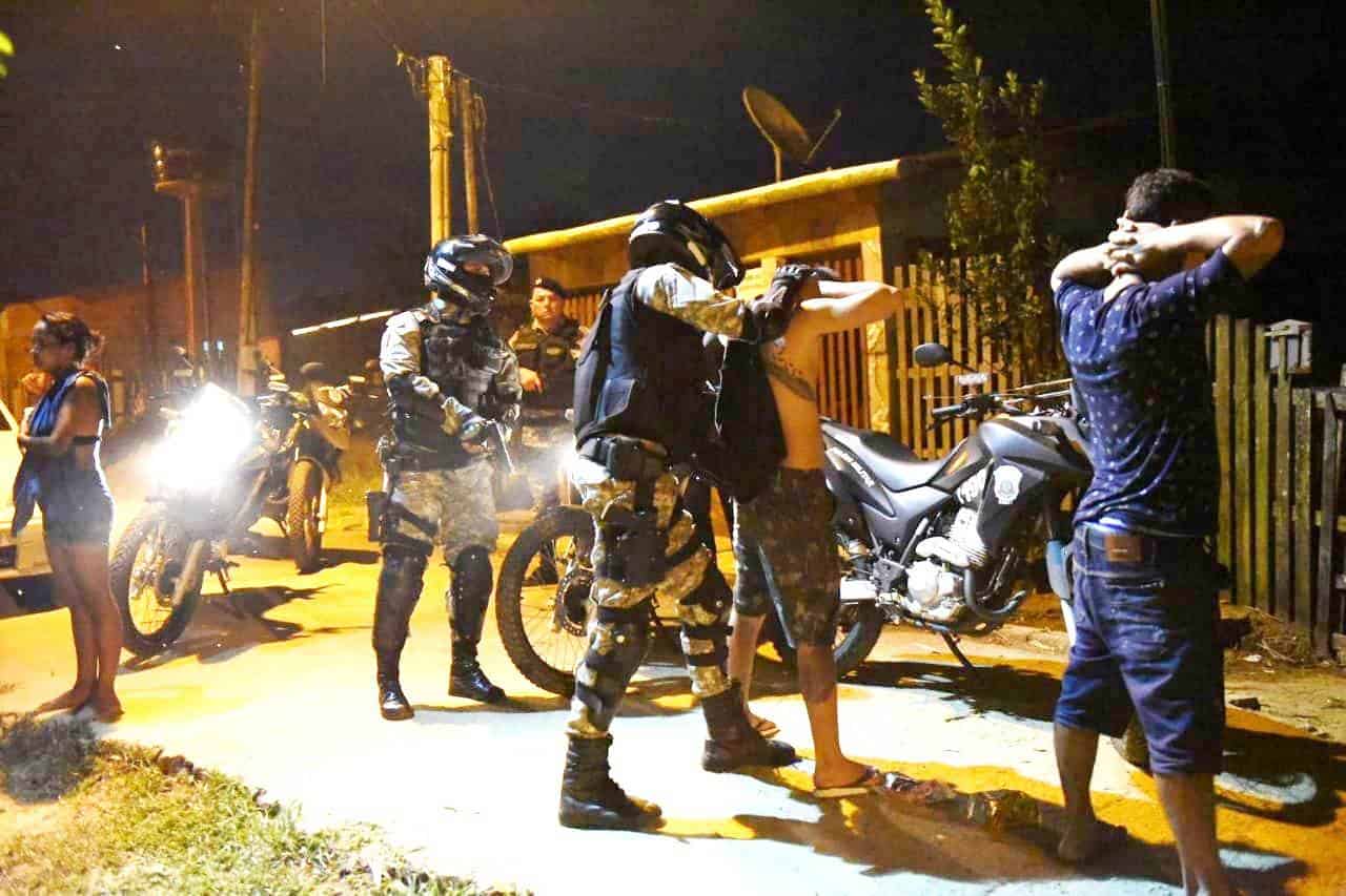 Polícia fez abordagem, colocou policiais em pontos estratégicos e reforçou o policiamento ordinário em Rio Branco (Foto Divulgação Segurança Pública do Acre)