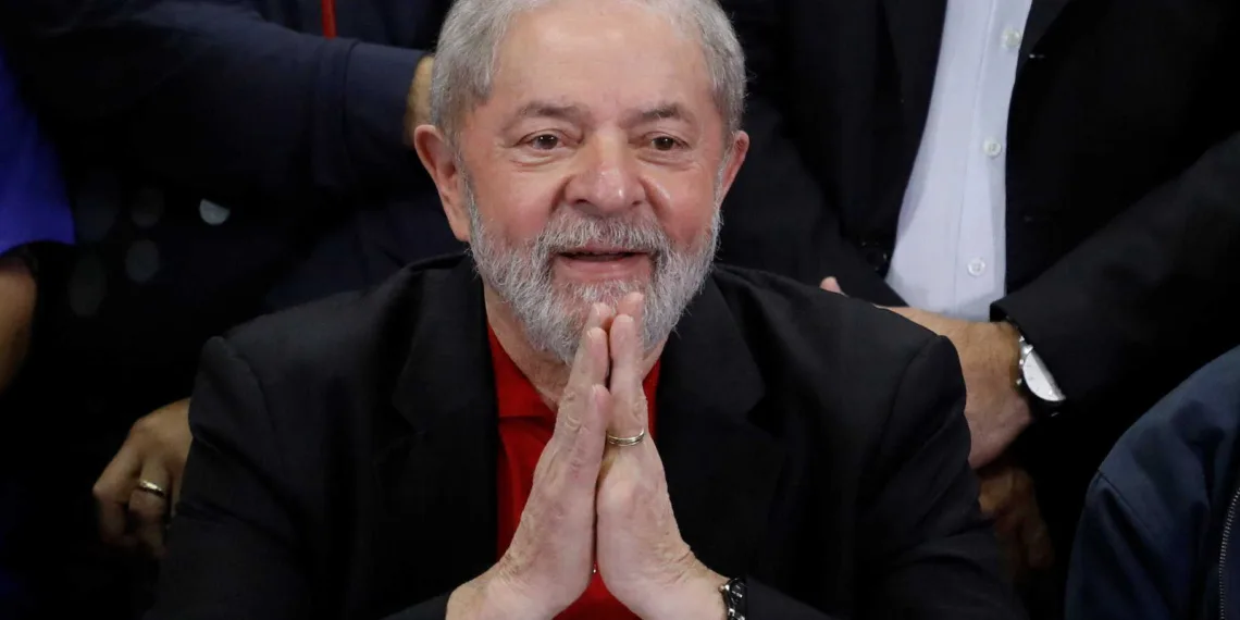 Former Brazilian President Luiz Inacio Lula da Silva gestures during a news conference after being convicted on corruption charges, in Sao Paulo, Brazil July 13, 2017.  REUTERS/Nacho Doce