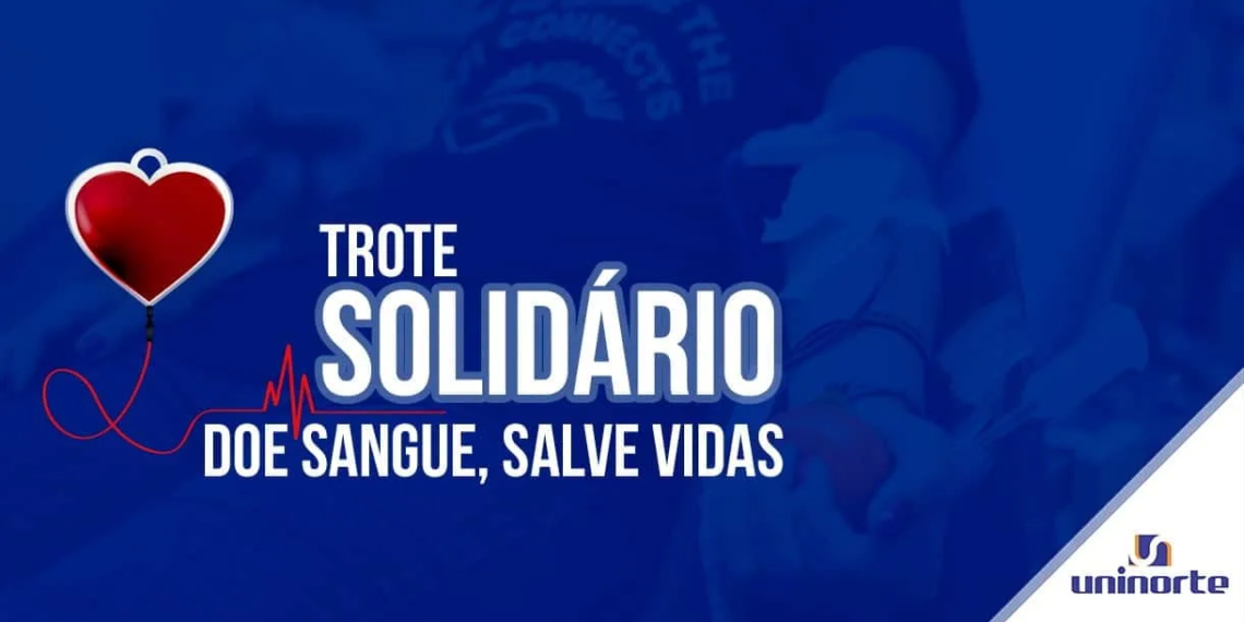 Hemoacre recebe doação de sangue em Trote Solidário realizado pela UNINORTE