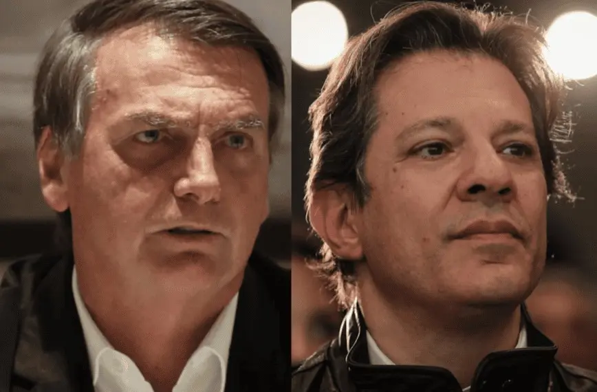 Pesquisa Ibope aponta Bolsonaro com 28% e Haddad 22% na disputa à presidência