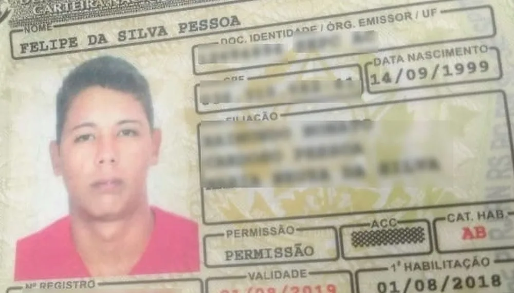 Felipe Pessoa, de 19 anos, foi morto a tiros em campo de futebol no interior do Acre -Foto Divulgação PM-AC