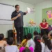 Jornalista Vinicius Dônola promove contação de história sobre o Acre em Escola municipal
