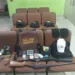 Trio é preso com armas, munições e granada no interior do Acre — Foto Divulgação PM-AC