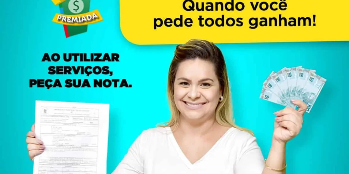 Prefeitura sorteia 50 mil em prêmios através do programa Nota Premiada, nesta quarta-feira