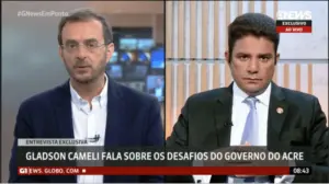 Na Globo News, Gladson Cameli fala sobre Saúde, Segurança e Agronegócio 1 Na Globo News, Gladson Cameli fala sobre Saúde, Segurança e Agronegócio