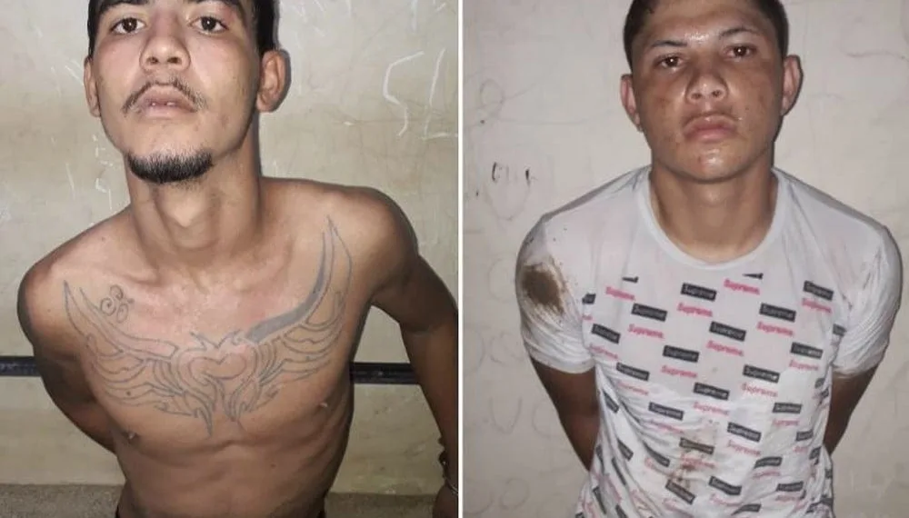Assaltantes são presos após serem flagrados roubando e agredindo família no interior do AC — Foto Divulgação PM-AC