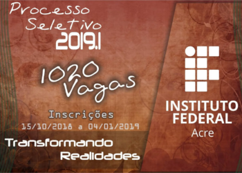 Inscrições para cursos técnicos do Ifac encerram dia 4 de janeiro