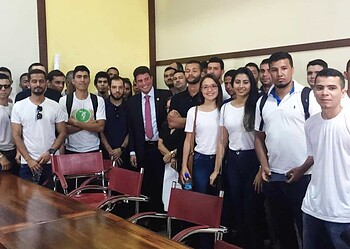 Aprovados no concurso da PMAC com o governador - FOTO CEDIDA