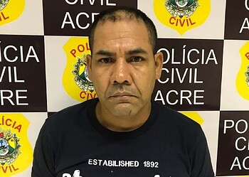 Chefe de facção criminosa é preso ao buscar filha no aeroporto de Rio Branco — Foto Divulgação Polícia Civil