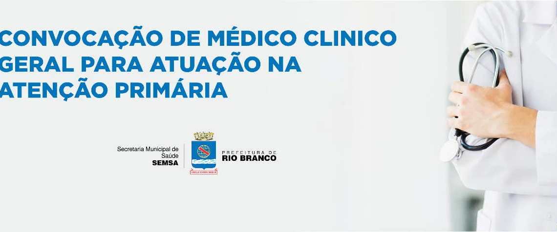 Prefeitura convoca médicos para fase de exames e entrega de documentação