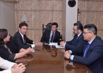 Gladson Cameli e ministro Sérgio Moro tratam da segurança na fronteira do Acre