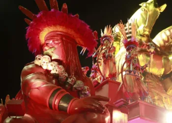 Desfile da Mangueira no Carnaval 2019 no Rio de Janeiro