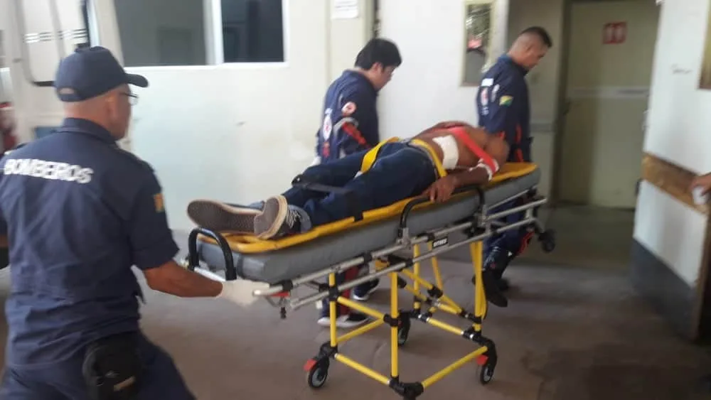 Homem foi levado para o Huerb pelo Samu — Foto Arquivo pessoal