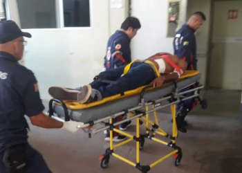 Homem foi levado para o Huerb pelo Samu — Foto Arquivo pessoal
