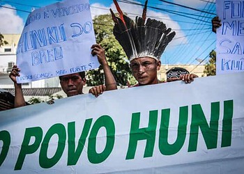 Huni Kuin protestam por políticas públicas efetivas e criticam extinção de assessoria especial