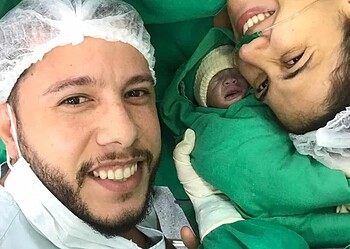 Família faz campanha para doação de sangue a bebê prematuro internado