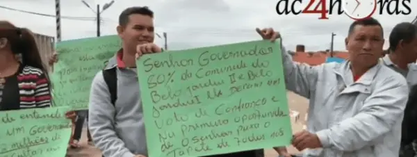 Manifestantes ameaçam interditar acesso à Expoacre; secretário não garante melhorias este ano