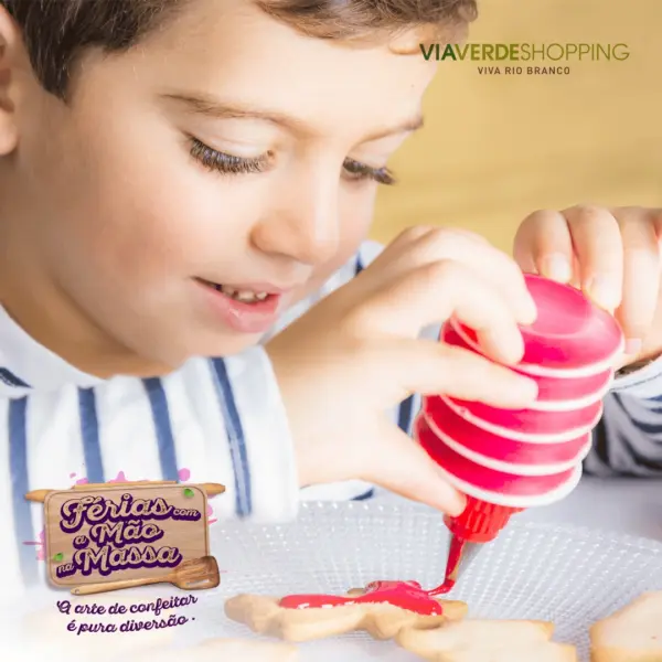 Crianças poderão decorar biscoitos e bolachas durante férias no Via Verde Shopping