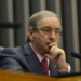 O Presidente da câmara dos deputados, deputado Eduardo Cunha Preside a Sessão Solene em Homenagem aos 50 anos da Rede Globo, ao seu lado, João Roberto Marinho (Antonio Cruz/Agência Brasil)