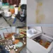 Vândalos invadem escola, fritam ovos para comer e furtam carnes de cantina