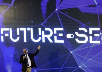 O ministro da Educação, Abraham Weintraub, durante apresentação do programa "Future-se".